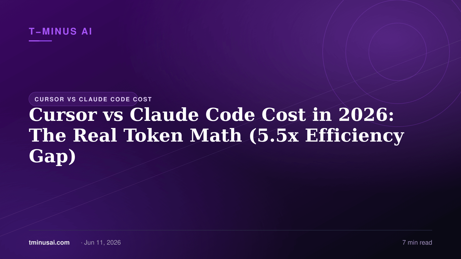 Cursor vs Claude Code Cost in 2026: The Real Token Math (5.5x Efficiency Gap)